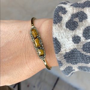 HANDMADE Tigers Eye Bangle Bracelet